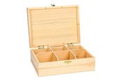 Askartelu- ja taidetarvikkeet - Playwood - Decorate your own Wooden Tea Chest 6 compartments - SL012