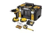 Työkalut - Dewalt DCZ100P2KT-QW 100 year XR 18V 5Ah drill kit measurement and accessories box - DCZ100P2KT-QW