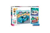 Palapelit - Clementoni Jigsaw Puzzle Super Color Square Emergency Services 3x48pcs. Lattia - 25318
