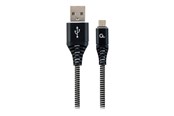 USB kaapelit - Gembird Cablexpert Premium - USB cable - Micro-USB Type B to USB - 1 m - CC-USB2B-AMMBM-1M-BW