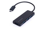 USB hub - Gembird UHB-CM-U3P4-02 - hub - type-C - 4 ports USB hub - 4 porttia - Musta - UHB-CM-U3P4-02