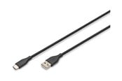 USB kaapelit - DIGITUS - USB-C cable - USB to 24 pin USB-C - 50 cm - AK-300340-005-S