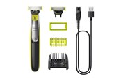 Hiustenleikkuukoneet ja trimmerit - Philips OneBlade 360 QP2834 - trimmer - lime green/charcoal grey - QP2834/23