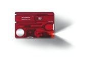 Kirjoituspöytätarvikkeet - Victorinox SwissCard Lite - Red Transparent - V-0.73 00.T