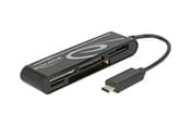 Muistikortinlukijat - adapterit ja kortinlukijat - DeLOCK USB 2.0 Card Reader USB Type-C male 5 Slots - 91739