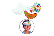 Luovat leikit - Colorations - Make and Decorate your own Sun Visor White Set of 24 - CHVISORHA