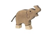 Puulelut - Joueco - Holztiger Wooden Elephant Small Trunk Up - 80150
