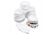 Luovat leikit - Colorations Decorate your own Canvas Fisherman Hat Set of 10 - BUCKHAT