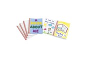 Luovat leikit - Colorations - Blank Notebook with White Cover Set of 24 - SMNOTE