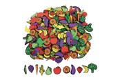 Luovat leikit - Colorations - Self-adhesive Foam Fruit and Vegetable Stickers 500pcs. - CHSAFVFO
