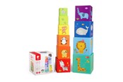 Vauva- ja taaperolelut - Classic World - Stacking Blocks Numbers and Animals 10pcs. - 3567