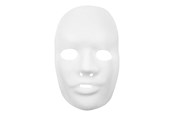 Luovat leikit - Creativ Company - Plastic Mask White 24x25.5cm - 592420