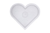 Luovat leikit - Creativ Company Iron-on bead plate Heart Clear - 753030