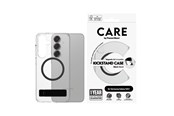 Puhelin - Kannet ja kotelot - CARE by PanzerGlass Feature Case Transparent w. Black Kickstand & QI Compatible Samsung Galaxy S25+ - CRRFBKQG37942