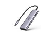 USB hub - UGREEN 6-In-1 Usb C Hub 4k@60hz USB hub - 6 satamat - hopea - 60383-UG