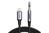 Audiokaapelit - UGREEN Lightning To 3.5mm Aux Cable Aluminum Shell With Braided 1m (Black) - 70509-UG