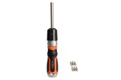 Käsityökalut  - Boxer ratchet screwdriver with 6 bits - 31495