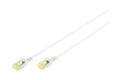 Verkkokaapelit - DIGITUS Slim - patch cable - 1 m - grey - Harmaa - 1m - DK-1624-A-010S