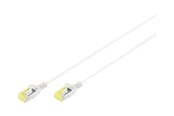 Verkkokaapelit - DIGITUS Slim - patch cable - 3 m - grey - Harmaa - 3m - DK-1624-A-030S