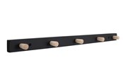 Työkalupakit & Säilytysjärjestelmät - Home>it coat rack with 5 hooks 50 cm black/natural hook beech - 12296
