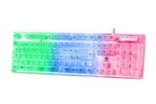 Näppäimistöt - Deltaco GAMING DK250 Transparent Membrane Keyboard - Pelinäppäimistö - Pohjoismainen - Läpinäkyvä - GAM-181-T