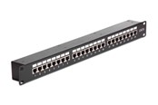 Lisätarvikkeet - DeLOCK 19" Coupler Patch Panel 24-Port Cat.6 - 43295