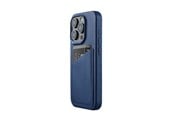 Puhelin - Kannet ja kotelot - Mujjo iPhone 15 Pro Wallet Leather Case - Monaco Blue - MUJJO-CL-040-BL