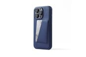Puhelin - Kannet ja kotelot - Mujjo Wallet Leather Case for iPhone 16 Pro Max - Blue - MUJJO-CL-056-BL