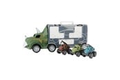 Leluautot - World of Dinosaurs Dino Truck with 3 Pull-back Cars - 80706A