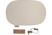 Vauvatarvikkeet - BabyDan BebeJou Heated Changing pad Quilted Waves Off Whi - 501523