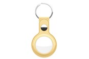 Puhelin - Muut lisävarusteet - KeyBudz Leather Keyring for AirTag - Pastel Yellow - AT_S1_PYL