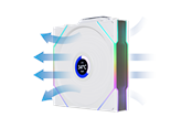 Kotelotuuletin - Lian Li UNI FAN TL Wireless LCD Reverse 3 pack - Kotelotuuletin - 120mm - Valkoinen - 33 dBA - G99.12RTLLCD1W3W.00