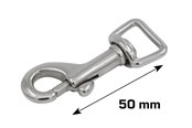 Kannakkeet & Saranat - Home>it Carabiner hook 50 mm stainless steel - 20481