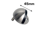 Kannakkeet & Saranat  - Home>it door stop for floor Ø4.5 x 2.5 cm brushed steel - 13158