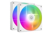 Kotelotuuletin - ID-Cooling AS-140-ARGB-W (2-pack) - Kotelotuuletin - 140mm - Valkoinen, RGB-valolla - 25 dBA - AS-140-ARGB-W DUET