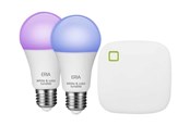Smart Home - Älykoti - Adurosmart Startpakke 2 E27 RGB + Bridge 16mill. farver 2200-6500k ZigBee - 15066045