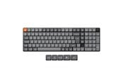 Näppäimistöt - Keychron K17 MAX Wireless Tri-Mode Hot Swap QMK/VIA Gateron Low Profile Red - Pelinäppäimistö - Pohjoismainen - Musta - K17M-H1-BO