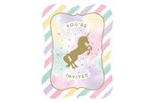 Lelut - Haza Witbaard - Unicorn Invitations 8pcs. - PC329304
