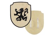 Roolileikit - Playwood - Wooden Shield Lion with Fabric Handle - RS728