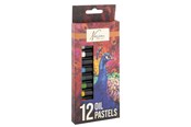 Harrastustarvikkeet - Creative Craft Group Oil pastel box of 12 colors - AR0406/GE