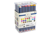 Askartelu- ja taidetarvikkeet - Nassau Round dual markers 24 pcs in transparent box - AR0104/23GE