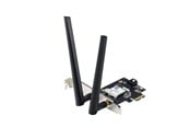 Verkkokortit (verkkosovittimet, tulostuspalvelimet jne.) - ASUS PCE-BE6500 WiFi 7 PCI-E Adapter with 2 external antennas. Supporting 6GHz band 4096-QAM Bluetooth 5.4 WPA3 - 90IG09G0-MO0B00