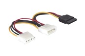 Sisäiset virtakaapelit - DeLOCK SATA Power to 4 PIN Internal Power - 10 cm - 60103
