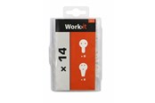 Kannakkeet & Saranat  - Work>it concrete hook assortment with 14 parts - 5708614196700