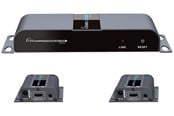 Toistimet & Lähettimet - Deltaco HDMI Extender 1x2 Splitter over CAT6/6a/7 40m with IR pass-back - LKV712