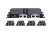 Toistimet & Lähettimet - Deltaco HDMI-276 1X4 HDMI Extender Splitter over CAT6/6a/7 40m with IR pass-back - LKV714