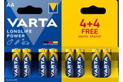 Akut ja Paristot - VARTA Longlife Power AA - 8-Pack - 04906121448