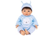 Lelut - Tiny Treasures Doll with brown hair and blue outfit - 30543