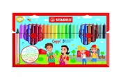 Kirjoitus- ja piirustustarvikkeet - STABILO Cappi - Felt-tip pen - Set of 24 pieces - 168/24-4