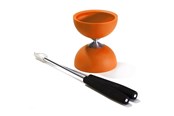 Ulkoleikit - Eureka - Rubber Diabolo with Aluminum Sticks - Orange - 52515701